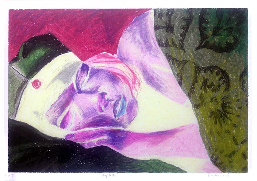 Taidegalleria Kangasniemi Lounas ja Leipä Vera den Arend 1. - 30.8.2015